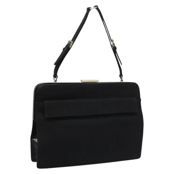 PRADA Shoulder Bag Canvas Black - Picture 1 of 16